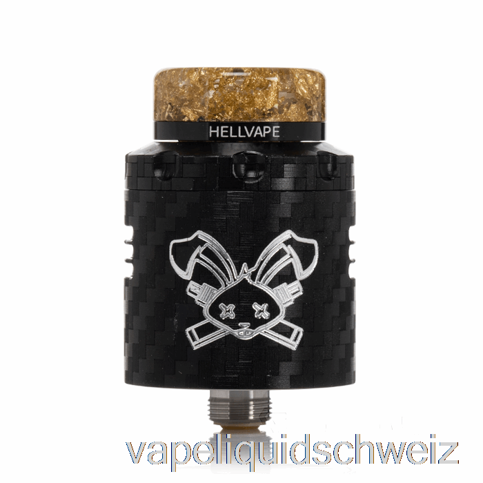 Hellvape Dead Rabbit V3 24mm RDA Schwarze Kohlefaser Vape Liquid E-Liquid Schweiz